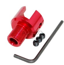 Ruger .22 Mark 1,2,3 1/2x28 TPI Muzzle Brake Adapter- Red Anodized Aluminum