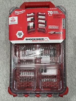 Milwaukee SHOCKWAVE Impact Duty 48-32-5151 Screw Driver Bit Set (70-Piece)  SB13