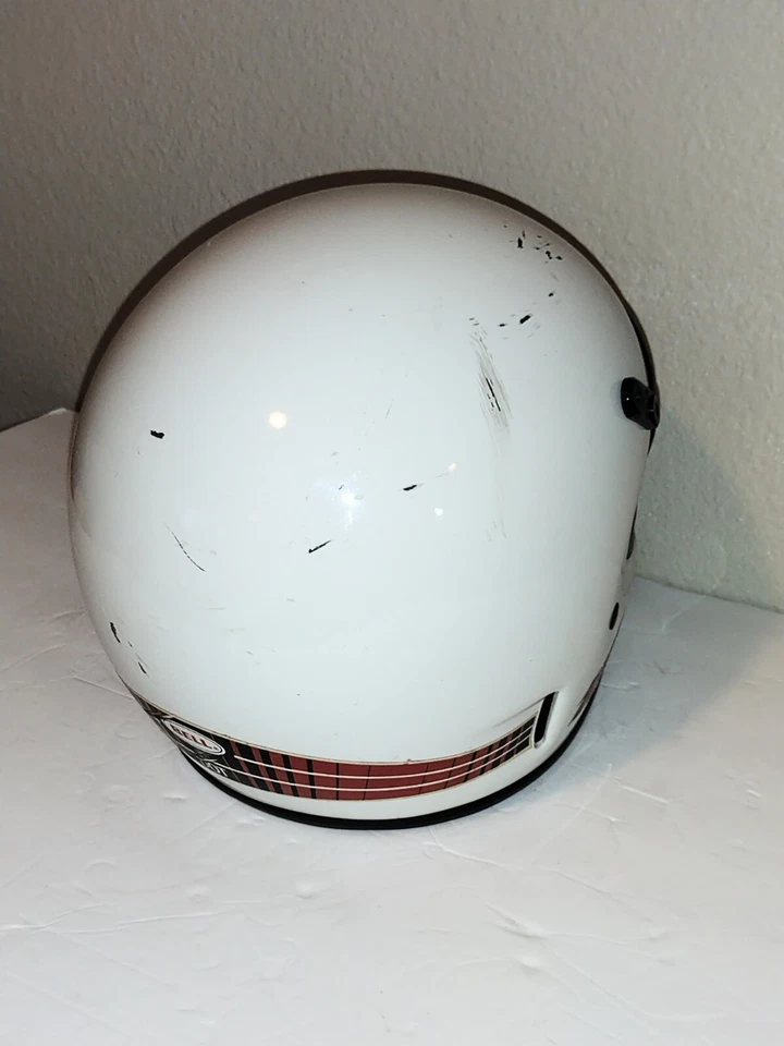 Vintage BELL MOTO 4 Motocross Helmet 1985 Size 7 - Image 4 of 4