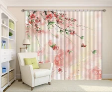 3D Red Petals ZHUA3154 Photo Curtain Window Blockout Fabric Amy 2023
