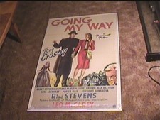 GOING MY WAY  1944 ORIGINAL MOVIE POSTER BING CROSBY CLASSIC