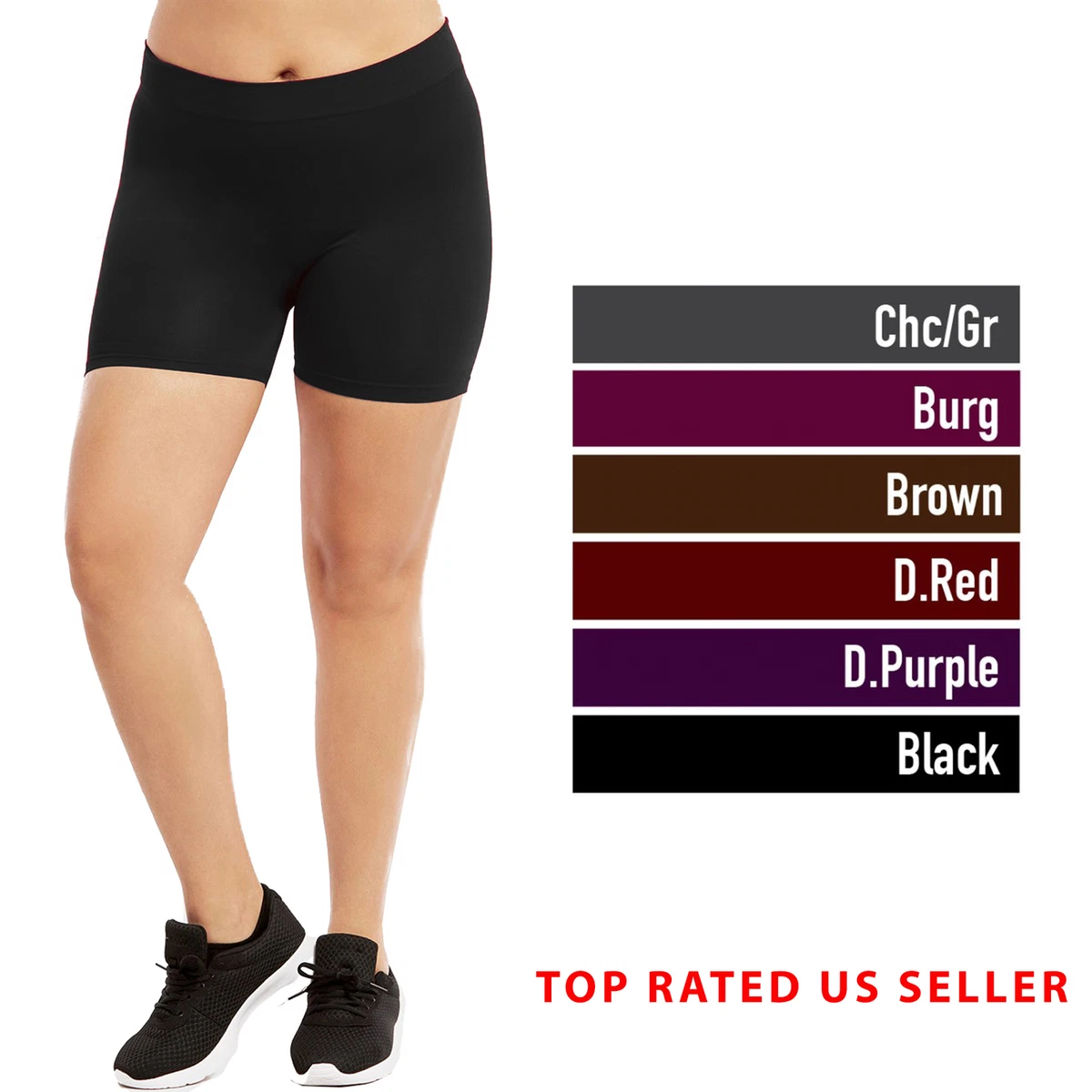 Women's Biker Shorts Plus Size Seamless Boyshorts Safety Under