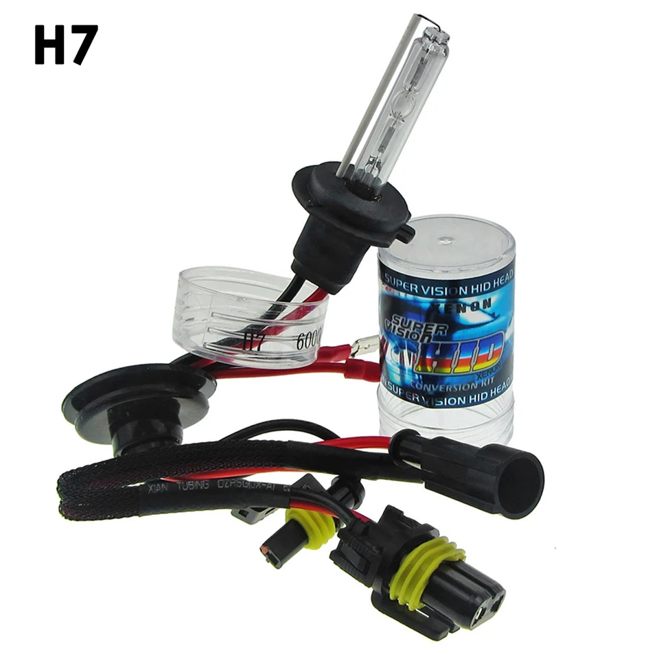2X NUEVO HID XENON H7 Faro/Luz antiniebla Bombillas HID 12V AC 35W 4300K OEM Blanco Foto 2 de 4