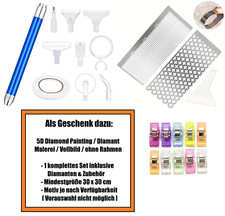 Diamond Painting * Świecący długopis + 7 nakładek + lupa + 2 szablony + 10 klipsów + EXTRA *NOWY