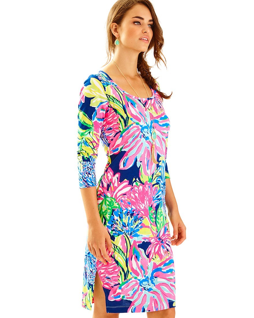 cotton jersey midi dress