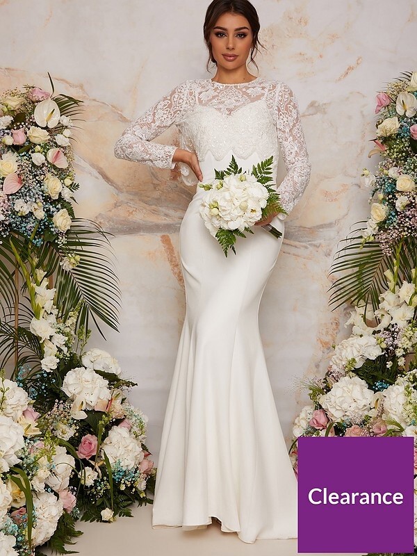 Chi Chi London Long Sleeve Lace Bodice 