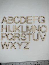 Laser Cut Unfinished Wood Letters or Numbers Arial Font Craft Cutout