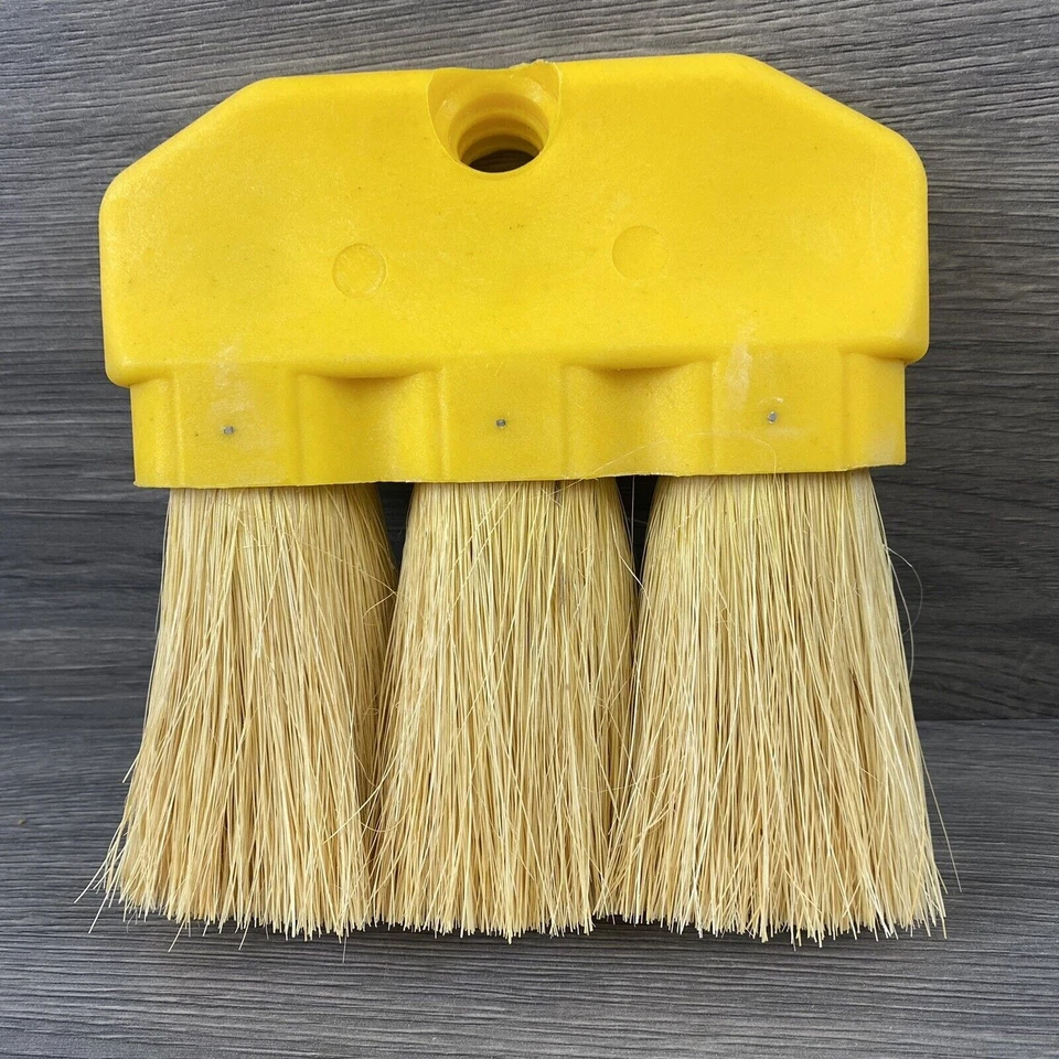 Cepillo de techo Rubbermaid de 3 nudos de repuesto comercial amarillo resistente 6" Foto 3 de 4
