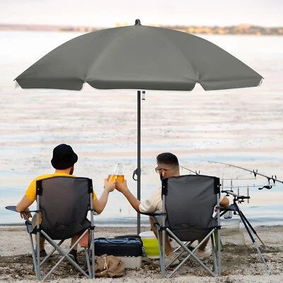 WOLTU Sonnenschirm Ø135/155/175 cm Runder Gartenschirm Strandschirm UV-Schutz