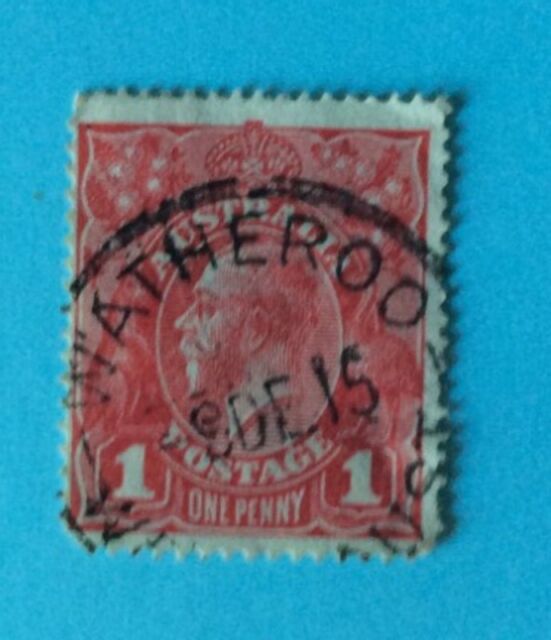 Stamps Australia 1d scarlet KGV SG47 [00135] CR8121