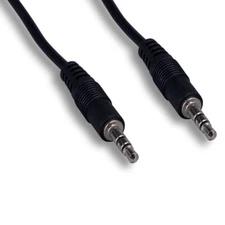 12' 3.5mm Male/Male Stereo Audio Cable Cord AUX 28AWG MP3 MP4 PC Laptop Speaker