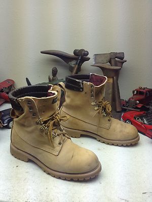 Dunham Packer MADE IN USA DUNHAM BLONDE LEATHER LACE UP PACKER WORK CHORE TRUCKER ...