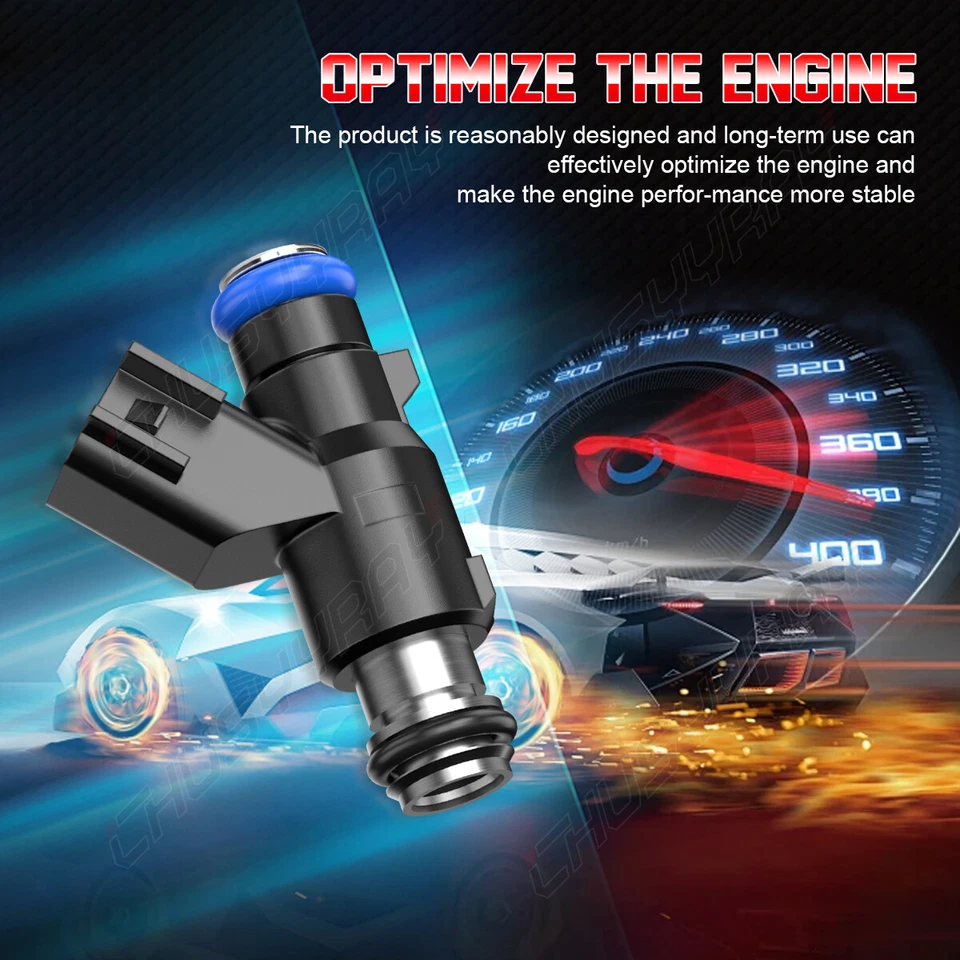 8x Inyector de combustible original 12613411 de 4 orificios para GMC Yukon XL 1500 5,3 L V8 2010-14 Foto 4 de 4