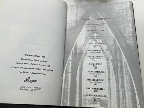 Conquerors Bible College Yearbook 1980 Ensign Portland OR UPCI Pentecostal - Picture 6 of 10