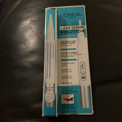 Loreal Paris Lash Serum Solution, 0.05 FL OZ/ 1.5 ml - New