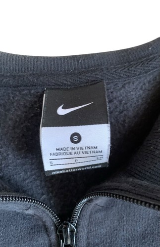 Nike Men’s Premier 1/2 Zip Fleece Pullover Sz Small Black Activewear Sweater - Picture 3 of 8