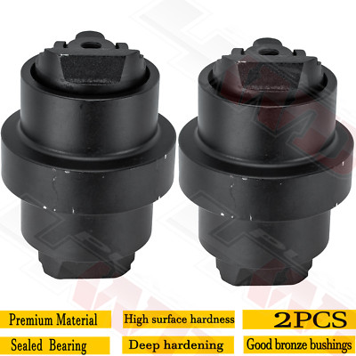 2PCs Black Bottom Roller Fits Neuson 3503 Model Mini Excavator Heavy Equipment