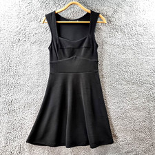 DOTTI Womens Dress Size S Black Stretch Knit Textured Sleeveless A-line