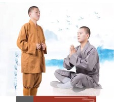 Monk Zen Clothes Set Buddhists Meditation Uniform Shaolin Temple Robes Suits