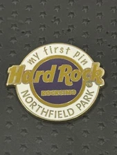 HARD ROCK ROCKSIN NORTHFIELD PARK "MY FIRST PIN" WHITE CLASSIC LOGO PIN 88903