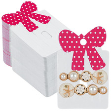 , Lovely Hair Bows Display Holder Cards Bowknot Clip for DIY Craft Accessories 