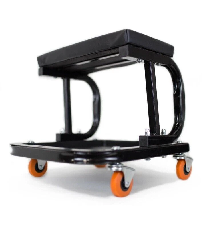 Asiento mecánico rodante de 250 libras de capacidad con almacenamiento a bordo Foto 4 de 4