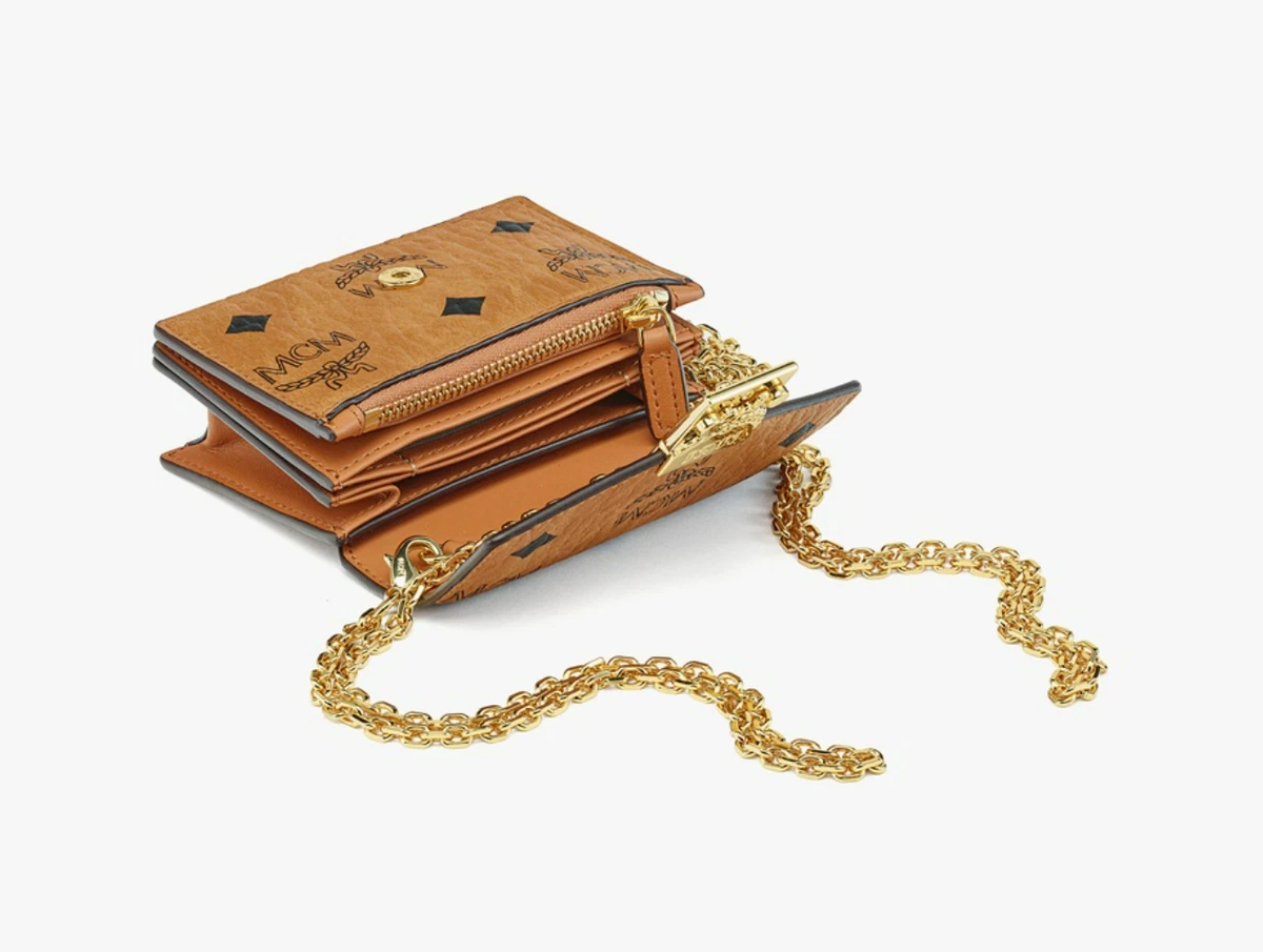 MCM] Tracy Visetos Chain Card Wallet MYADAXT01CO | eBay