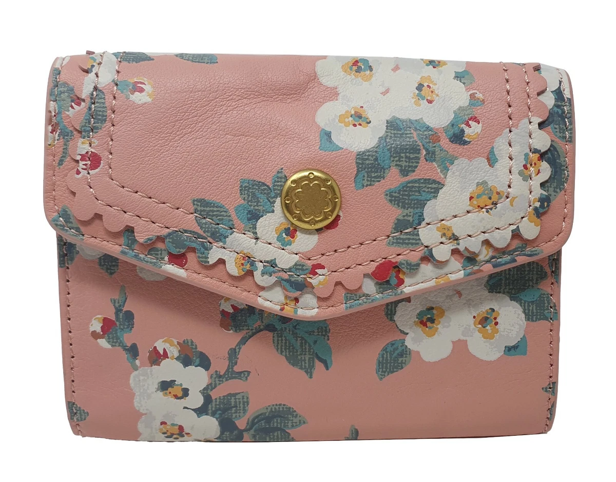 Cath Kidston Green Summer Birds Folded Zip Wallet