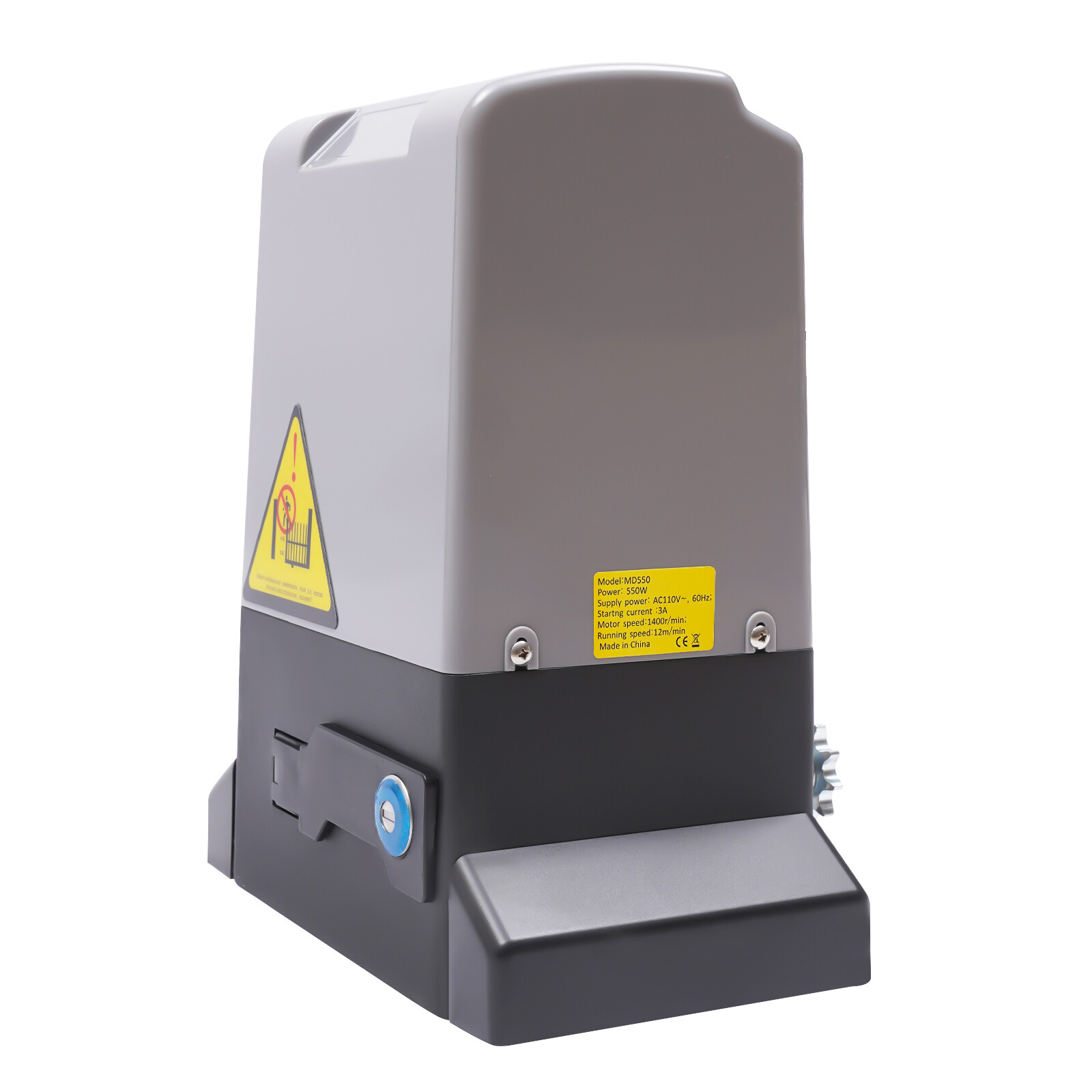 2500lbs Electric Automatic Sliding Gate Opener Motor Keypad+2 Remote Control