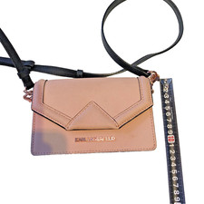 Karl Lagerfeld Bag Pink Leather Shoulder Strap Handbag messenger cross GENUINE