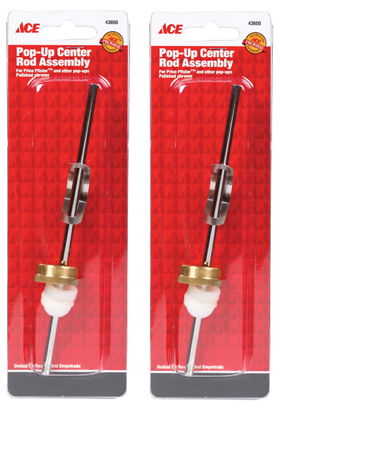 Pop Up Center Rod Assembly Sink Drain Stopper 2 Pack NEW Price