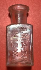 Pre-1900s Antique Old Inkwell &laquo;J. MACH  KIEW&raquo;