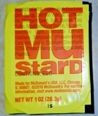 10 McDonald's HOT MUSTARD Sauce Dipping Chicken Nugget Dipping Sauce FRESH!