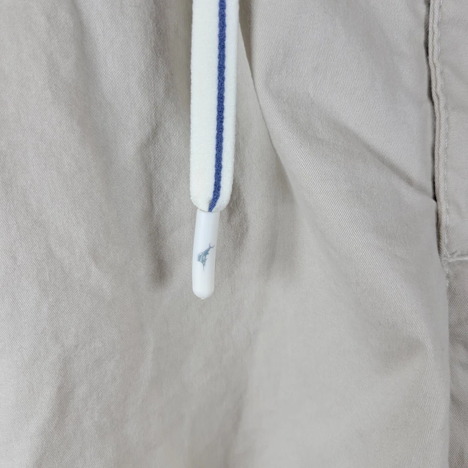 Tommy Bahama мужские льняные шорты 1XLB бежевый эластичный пояс шнурок 5 карманов - Изображение 2 из 4