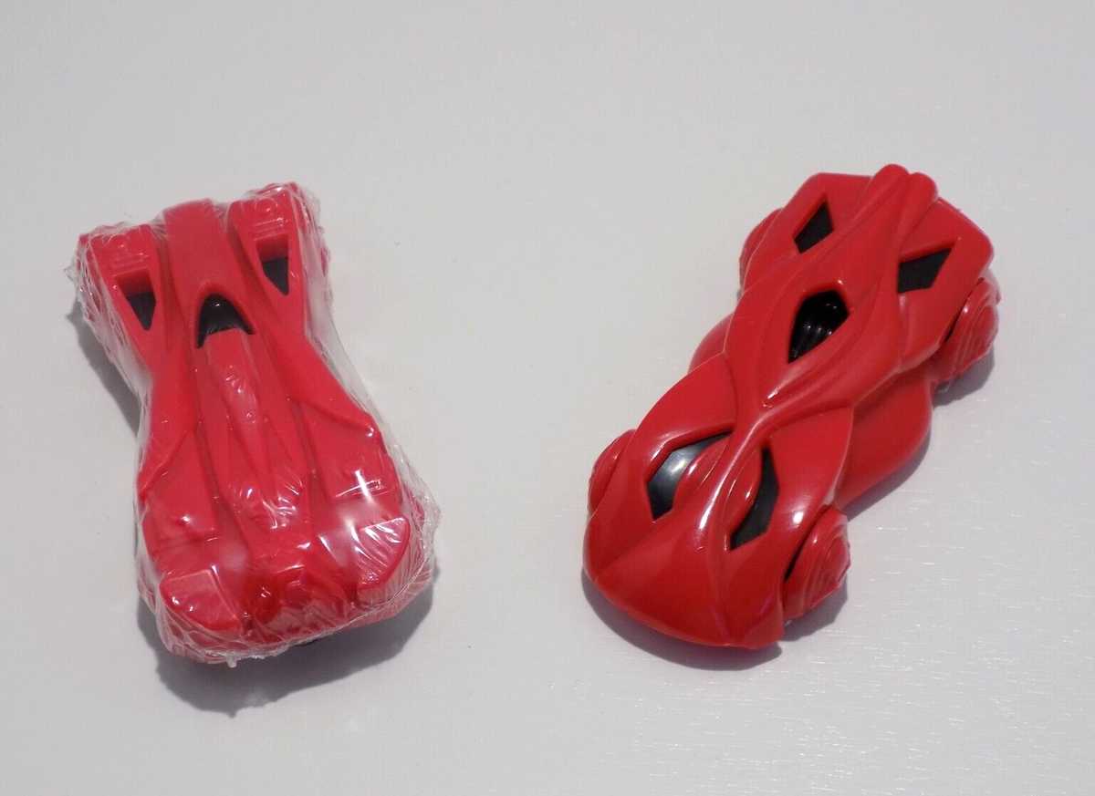 Lot 2 General Mills Cereal Plastic Red Speed Racer Pull Back & Go