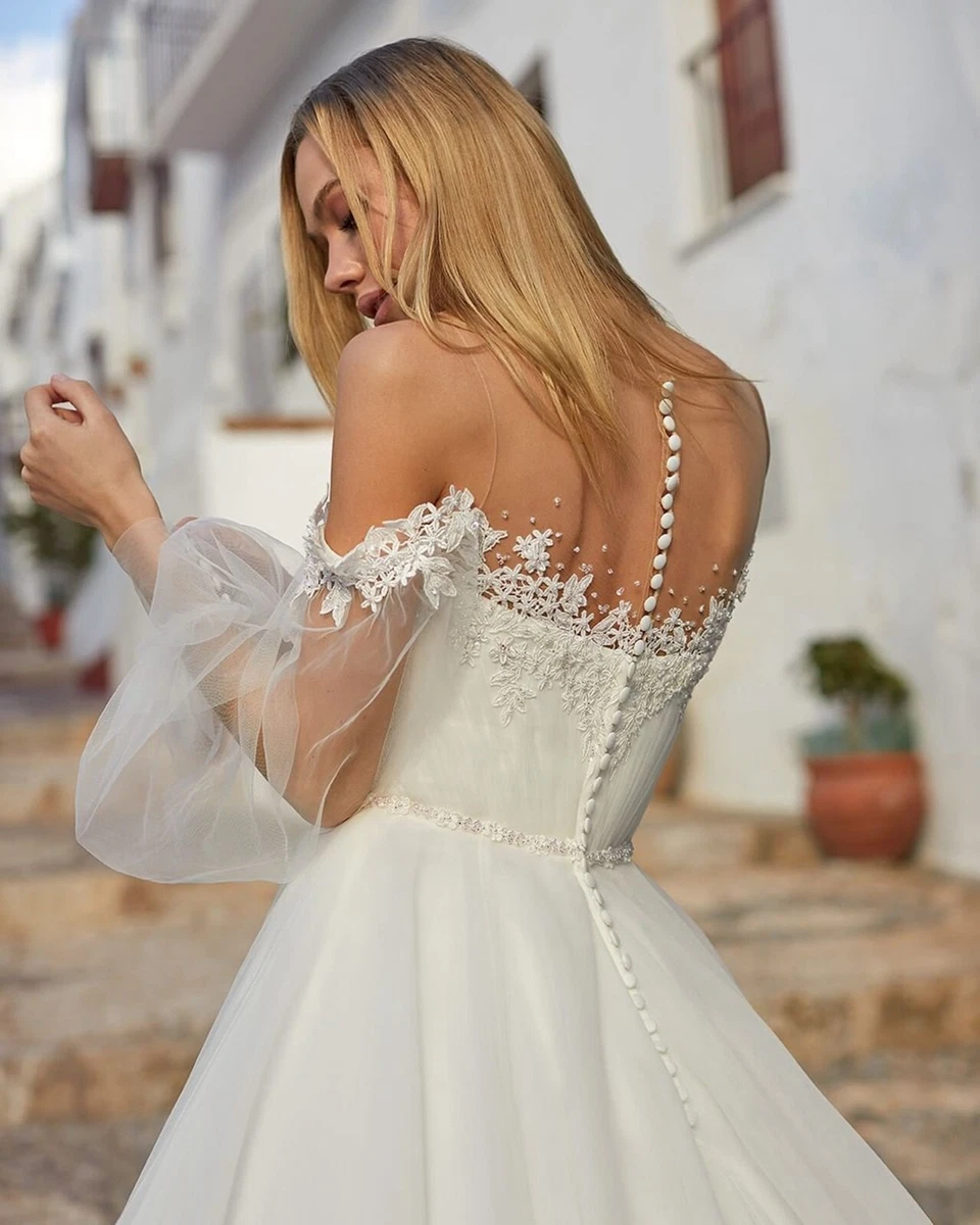 Romantic lace wedding clearance dresses
