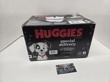 Huggies Special Delivery Diapers Size N 68 Ct Hypoallergenic Plant-Based Sealed