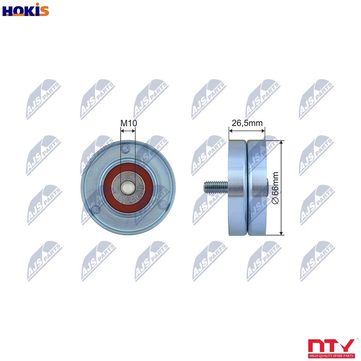 Nty Pulley Idler V-Belt For Citroen Xsara, Peugeot 206 1.4-1.6 -02 - Image 5