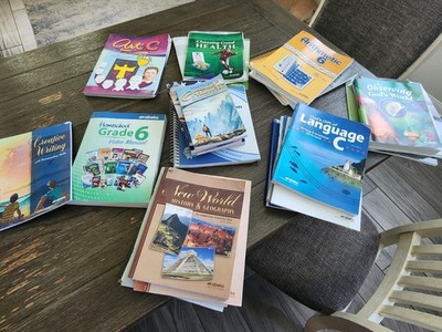 Abeka Homeschool Grade 6 Video Manual Curriculum Lot Teacher's Edition Books