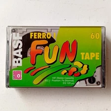 BASF Fun Tape 60 Type I (1994) Blank Cassette Tape Made in Indonesia Nos Rare