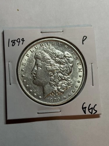1899-P Morgan Silver Dollar $1 AU Key Date Philadelphia Mint