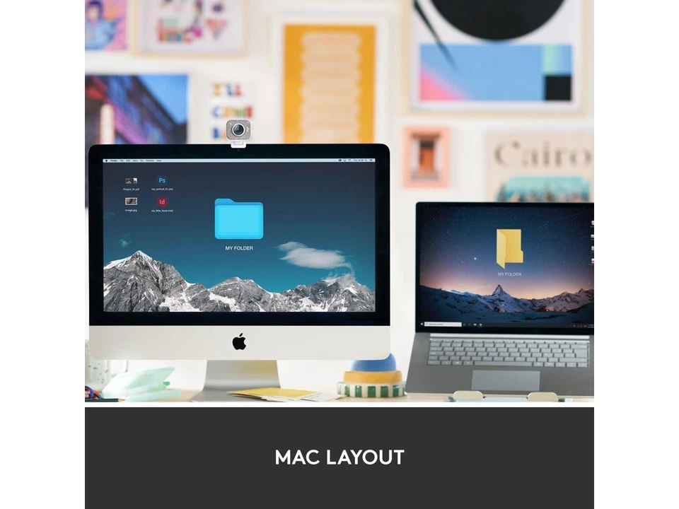 Logitech MX Keys Mini for Mac Minimalist Wireless Keyboard, Compact, Bluetooth, - Image 2 of 4