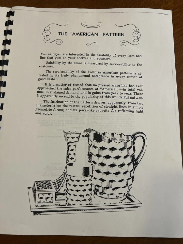 Fostoria Nº Libro de cuarta edición American Pattern 2056 de William S. Litman Foto 2 de 4