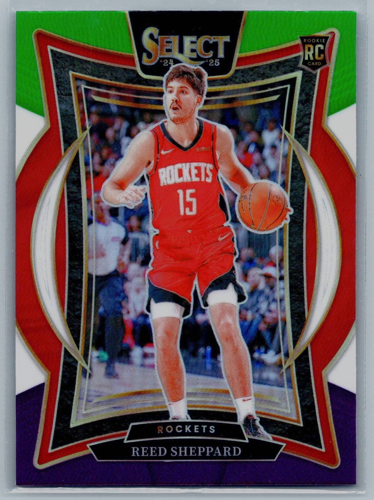 REED SHEPPARD - 2024-25 Panini Select #68 - Concourse - Green/White/Purple (RC)