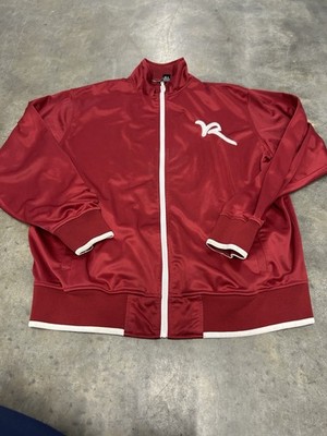 Rocawear Mens 2XL Red Full Zip Track Jacket Activewear The Rock