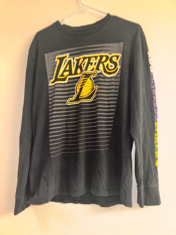 NBA Los Angeles Lakers Long Sleeve Shirt Size Large