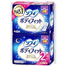 Unicharm Sofy Body Fit Wingless 29cm 20pc x 2 Pack Pads