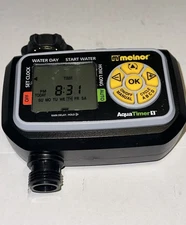Melnor AquaTimer 1 Zone Automatic One Outlet Water Timer Digital LCD Screen