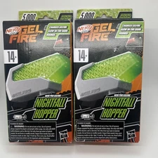 Lot Of 2 Nerf Pro Gelfire Nightfall Hopper & 5000 Glow in The Dark Rounds