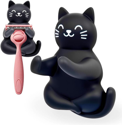 Cute Cat Razor Holder Shower, Black Cat Bathroom Decor, Cute Gadgets Leg Razor H
